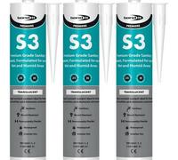 Bond It S3 Sanitary Silicone Sealant Eu3 White, 310Ml (Pack Of 3)