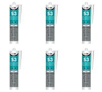 Bond It S3 Sanitary Silicone Sealant Eu3 White, 310Ml (Pack Of 6)