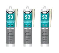 Bond it S3 Sanitary Silicone Sealant Ivory 310ml - Pack of 3