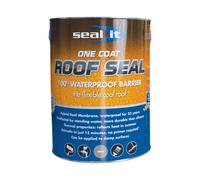 Bond It Seal It Liquid Membrane Coat Roofing Waterproof Hybrid Roof Barrier - Black, 20L