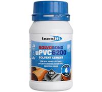Bond It SolvoBond uPVC 6200 Solvent Cement 100ml - Fast Setting PVC Cement for uPVC Pipes & Fittings, Waterproof PVC Pipe Cement for Plumbing, Drainage & Potable Water Systems