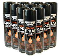 Bond it Spray Contact Adhesive Super Strong Carpet Tiles Underlay Spray Glue 500ml x12 Tins