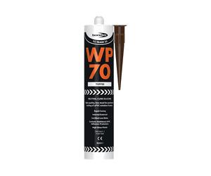 Bond It Toffee WP70 Silicone Sealant Builders External Windows Door Upvc Wood Frame Low Modulus