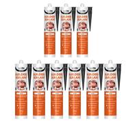 Bond It Ulti-Mate Neutral Cure Builders Silicone - 9X Black, 285Ml - Low Modulus Silicone Sealant For Joints - Doors - Windows