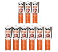 Bond It Ulti-Mate Neutral Cure Builders Silicone - 9X Brown, 285Ml - Low Modulus Silicone Sealant For Joints - Doors - Windows