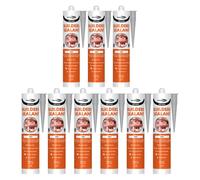 Bond It Ulti-Mate Neutral Cure Builders Silicone - 9X Grey, 285Ml - Low Modulus Silicone Sealant For Joints - Doors - Windows