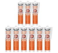 Bond It Ulti-Mate Neutral Cure Builders Silicone - 9X White, 285Ml - Low Modulus Silicone Sealant For Joints - Doors - Windows