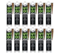 Bond It WP100 EU3 Premium Neutral Cure Oxime Silicone Sealant - 12x Rosewood, 285ml | High-Performance Silicone - Mould-Resistant - Permanently Flexible | Sealant for Building & Construction Joints