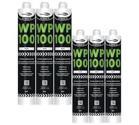 Bond It WP100 EU4 Premium Neutral Cure Oxime Silicone Sealant - 6x Buff, 380ml | High-Performance Silicone - Mould-Resistant - Permanently Flexible | Sealant for Building & Construction Joints