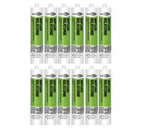 Bond It Wp100 Premium Neutral Cure Oxime Silicone Sealant - 12X Cream, 285Ml - Mould-Resistant - Flexible Building Sealant