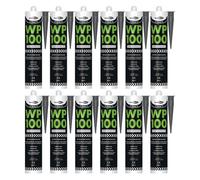 Bond It Wp100 Premium Neutral Cure Oxime Silicone Sealant - 12X Eu3 Dark Anthracite, 285Ml - Mould-Resistant - Flexible Sealant