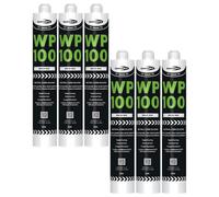 Bond It Wp100 Premium Neutral Cure Oxime Silicone Sealant - 6X Brick Red Eu4 - 380Ml - Mould-Resistant - Flexible Building Sealant
