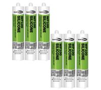 Bond It Wp100 Premium Neutral Cure Oxime Silicone Sealant - 6X Chartwell Green 285Ml - Mould-Resistant - Flexible Building Sealant