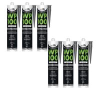 Bond It Wp100 Premium Neutral Cure Oxime Silicone Sealant - 6X Eu4 Anthracite, 380Ml - Mould-Resistant - Flexible Building Sealant