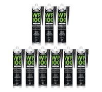 Bond It Wp100 Premium Neutral Cure Oxime Silicone Sealant - 9X Eu3 Black, 285Ml - Mould-Resistant - Flexible Building Sealant