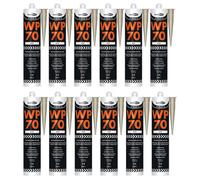 Bond It Wp70 Neutral Cure Oxime Silicone Sealant - 12X Buff, 285Ml - Flexible - Weatherproof Building Sealant