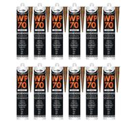 Bond It Wp70 Neutral Cure Oxime Silicone Sealant - 12X Rosewood, 285Ml - Flexible - Weatherproof Building Sealant