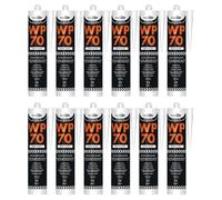 Bond It WP70 Neutral Cure Oxime Silicone Sealant - 12x Translucent, 285ml | Professional-Grade Silicone Sealant | High Gloss - Flexible - Weatherproof | Sealant for Home - Building & Professionals Use