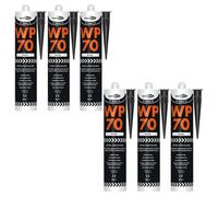 Bond It Wp70 Neutral Cure Oxime Silicone Sealant - 6X Black, 285Ml - Flexible - Weatherproof Building Sealant