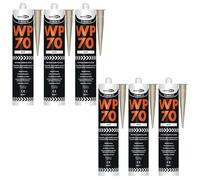 Bond It WP70 Neutral Cure Oxime Silicone Sealant - 6x Buff, 285ml | Professional-Grade Silicone Sealant | High Gloss - Flexible - Weatherproof | Sealant for Home - Building & Professionals Use