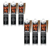 Bond It WP70 Neutral Cure Oxime Silicone Sealant - 6x Rosewood, 285ml | Professional-Grade Silicone Sealant | High Gloss - Flexible - Weatherproof | Sealant for Home - Building & Professionals Use