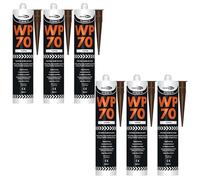 Bond It WP70 Neutral Cure Oxime Silicone Sealant - 6x Toffee, 285ml | Professional-Grade Silicone Sealant | High Gloss - Flexible - Weatherproof | Sealant for Home - Building & Professionals Use