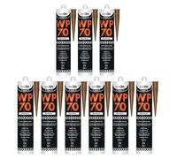 Bond It WP70 Neutral Cure Oxime Silicone Sealant - 9x Rosewood, 285ml | Professional-Grade Silicone Sealant | High Gloss - Flexible - Weatherproof | Sealant for Home - Building & Professionals Use