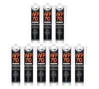 Bond It Wp70 Neutral Cure Oxime Silicone Sealant - 9X Translucent, 285Ml - Flexible - Weatherproof Building Sealant