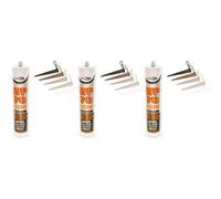 Bond It Wp70 Neutral Oxime Silicone Toffee Wp70Tf (N) (Pack Of 3)