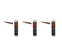Bond It Wp70 Silicone Sealant Low Modulus Neutral Cure Brown (Pack Of 3)
