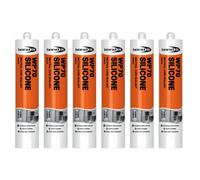 Bond It Wp70 Silicone Sealant Translucent 300Ml Pack Of 6