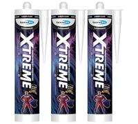 Bond It XTREME Anti-Mould Silicone Sealant - 3x Clear, 310ml | Waterproof - High-Performance Sealant - Strong Adhesion | Sanitary Sealant for Bathrooms - Kitchens & Wet Areas
