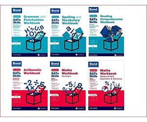 Bond SATs Skills 10-11 years Year 6, 6 book collection set Maths & English (Grammar & Punctuation, Spelling, Reading, Arithmetic, Maths Workbooks)