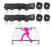 Bondage Adult Sex Toys Sex Restraints Strict Bed Restraint Kit Under Mattress Restraint Bondage Set with Wrist Ankle Cuff BDSM Sex Game Play for Couple