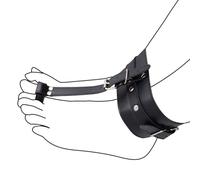 Bondage Ankle Cuffs BDSM Restraints Set for Couples - Adjustable Leather Foot & Toe Cuffs for SM Games, Fetish Sex Toys for Women, Men, Beginners - Erotic Bed Restraints Kit with Soft PU Leather