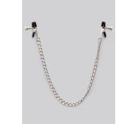 Bondage Boutique Adjustable Nipple Clamps - Silver Silver