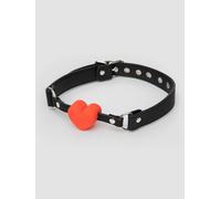 Bondage Boutique Heart Ball Gag - Black Black
