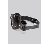 Bondage Boutique Leather and Studs Dildo Gag - Black Black