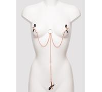 Bondage Boutique Rose Gold Nipple and Clit Clamps - Gold Gold