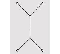 Bondage Boutique Under Mattress Spreader Restraint - Black Black