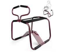 Bondage Chair Sex Furniture Bouncing Mount Stools Adult Sex Toy, Sex Chair with Handrail Detachable and Convenient Elastic Chair for Position Support, Weightless Position Sex Bench for Couples (Wine)
