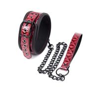 Bondage Collar Sex Collar with Bondage Leash Chain and BDSM Collar for Men Women Couples Sex Toys BDSM Kit Bondage Restraints Set Goth Choker Punk Necklace SM Fetish Adult Bed Restraints Sex Toy
