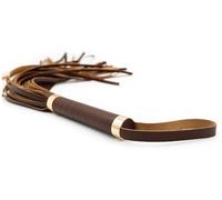 Bondage Flogger Flirting Pu Leather Whip BDSM Spanking Flogger Tassel Bondage Restraints Sex Toy for Couples Adult Teacher Games Brown One Size
