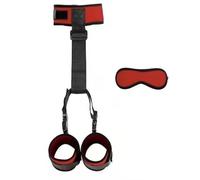 Bondage Kit for Couples Sex Handcuffs with Eye Mask Sex Toys for Couples Adult Games Slave Bondage Restraints Erotic Ac Red One Size