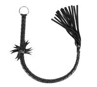 Bondage Leather Erotic Toys Sexo Flirting Fetish Whip Flogger Paddle Slave Spanking Crop Sex Toys for Couple BDSM Sex Shop Black One Size