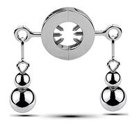Bondage Masters BDSM CBT Ball Stretcher Weight Scrotum Stretcher, Adjustable Pain Screws
