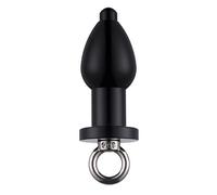 Bondage Masters Butt Plug Aluminium Metal Tunnel Plug, Black