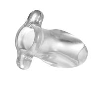 Bondage Masters Butt Plug Silicone Hollow Tunnel Plug Clear
