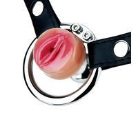 Bondage Masters Chastity Belt with Silicone Vagina and Belt, Sissy Cage