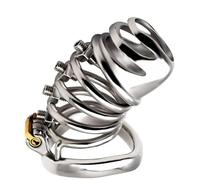 Bondage Masters Chastity Cage Chastity Device CB Device, Adjustable Crown of Thorns Pain Screws